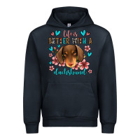 Navy life is better with a dachshund Urban Hoodie - Jasminsmagicworld