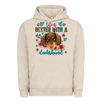 Pigment French Oak life is better with a dachshund Urban Hoodie - Jasminsmagicworld