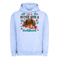Pigment Grape Ice life is better with a dachshund Urban Hoodie - Jasminsmagicworld