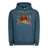 Pigment Midnight Navy life is better with a dachshund Urban Hoodie - Jasminsmagicworld