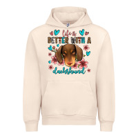 Sandshell life is better with a dachshund Urban Hoodie - Jasminsmagicworld