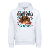 White life is better with a dachshund Urban Hoodie - Jasminsmagicworld