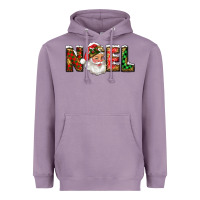 Lavender Western Noel Santa Claus Heavyweight Hoodie - RanaPortraitStore