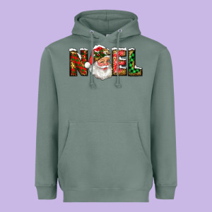 Western Noel Santa Claus Heavyweight Hoodie Designed By Ranaportraitstore