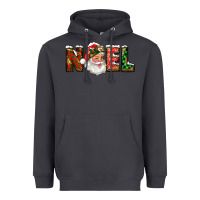 Smoke Western Noel Santa Claus Heavyweight Hoodie - RanaPortraitStore