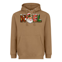 Toasted Coconut Western Noel Santa Claus Heavyweight Hoodie - RanaPortraitStore