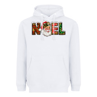 White Western Noel Santa Claus Heavyweight Hoodie - RanaPortraitStore