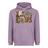 Lavender coffee then cows Heavyweight Hoodie - texasbilliewilder
