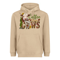 Mushroom coffee then cows Heavyweight Hoodie - texasbilliewilder