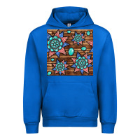Cobalt 4th of july turquoise gemstone seamless pattern Urban Hoodie - BundleAndBundleShop