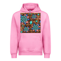 Fuchsia Pink 4th of july turquoise gemstone seamless pattern Urban Hoodie - BundleAndBundleShop