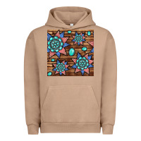 Pigment Burro 4th of july turquoise gemstone seamless pattern Urban Hoodie - BundleAndBundleShop