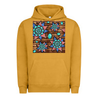 Pigment Peanut Butter 4th of july turquoise gemstone seamless pattern Urban Hoodie - BundleAndBundleShop