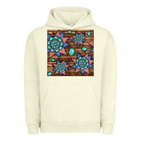Pigment Pistachio 4th of july turquoise gemstone seamless pattern Urban Hoodie - BundleAndBundleShop