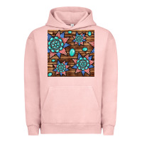 Pigment Salmon 4th of july turquoise gemstone seamless pattern Urban Hoodie - BundleAndBundleShop