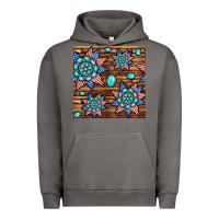 Pigment Tornado 4th of july turquoise gemstone seamless pattern Urban Hoodie - BundleAndBundleShop