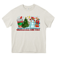 Cream Jingle All The Way Heavy Core Tee - CowhideDigitalArt