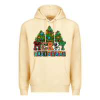 Pina Colada merry christmas with christmas trees Premium Hoodie - AdoDesignShop