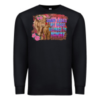 Black sorry ladies my heart belongs to mommy highland cow and calf Premium Sweatshirt - RanaPortraitStore