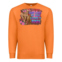 Carrot sorry ladies my heart belongs to mommy highland cow and calf Premium Sweatshirt - RanaPortraitStore