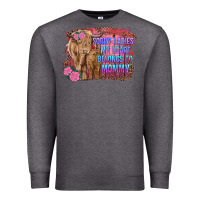 Charcoal Heather sorry ladies my heart belongs to mommy highland cow and calf Premium Sweatshirt - RanaPortraitStore