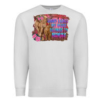 Dove Grey sorry ladies my heart belongs to mommy highland cow and calf Premium Sweatshirt - RanaPortraitStore