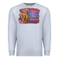 Heather Grey sorry ladies my heart belongs to mommy highland cow and calf Premium Sweatshirt - RanaPortraitStore