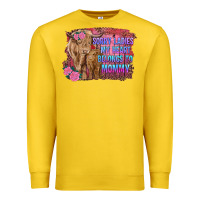 Lemon sorry ladies my heart belongs to mommy highland cow and calf Premium Sweatshirt - RanaPortraitStore