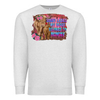 Oatmeal Heather sorry ladies my heart belongs to mommy highland cow and calf Premium Sweatshirt - RanaPortraitStore