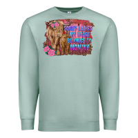 Seafoam sorry ladies my heart belongs to mommy highland cow and calf Premium Sweatshirt - RanaPortraitStore
