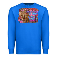 True Royal sorry ladies my heart belongs to mommy highland cow and calf Premium Sweatshirt - RanaPortraitStore
