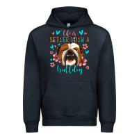 Navy life is better with a bulldog Urban Hoodie - Jasminsmagicworld