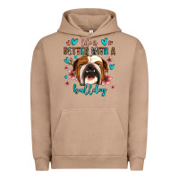 Pigment Burro life is better with a bulldog Urban Hoodie - Jasminsmagicworld