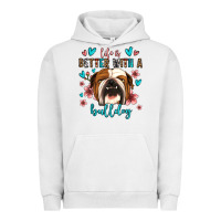 Pigment Lunar Rock life is better with a bulldog Urban Hoodie - Jasminsmagicworld