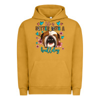 Pigment Peanut Butter life is better with a bulldog Urban Hoodie - Jasminsmagicworld