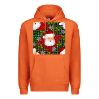 Carrot Christmas Santa Claus Seamless Pattern Premium Hoodie - BundleAndBundleShop