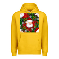 Lemon Christmas Santa Claus Seamless Pattern Premium Hoodie - BundleAndBundleShop