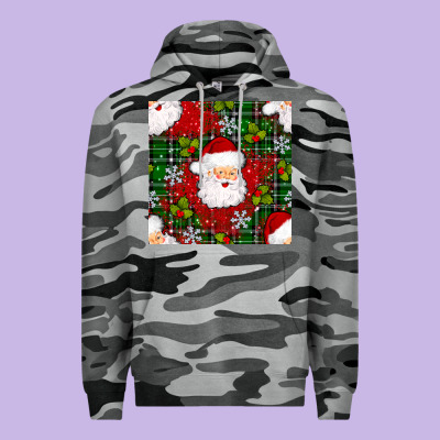 Christmas Santa Claus Seamless Pattern Premium Hoodie Designed By Bundleandbundleshop