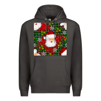 Smoke Christmas Santa Claus Seamless Pattern Premium Hoodie - BundleAndBundleShop