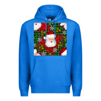 True Royal Christmas Santa Claus Seamless Pattern Premium Hoodie - BundleAndBundleShop