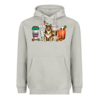 Moon Dust collie dog coffee cups Heavyweight Hoodie - texasbilliewilder