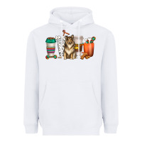 White collie dog coffee cups Heavyweight Hoodie - texasbilliewilder