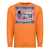 Carrot cat coffee cups Premium Sweatshirt - Zillion Design Studio