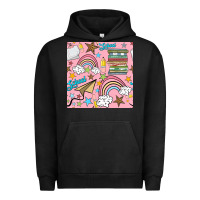 Pigment Black school with rainbow seamless pattern Urban Hoodie - BundleAndBundleShop