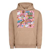 Pigment Burro school with rainbow seamless pattern Urban Hoodie - BundleAndBundleShop