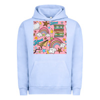 Pigment Grape Ice school with rainbow seamless pattern Urban Hoodie - BundleAndBundleShop