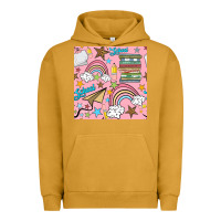 Pigment Peanut Butter school with rainbow seamless pattern Urban Hoodie - BundleAndBundleShop