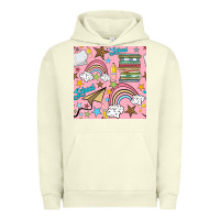 Pigment Pistachio school with rainbow seamless pattern Urban Hoodie - BundleAndBundleShop