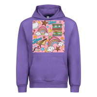 Tulip school with rainbow seamless pattern Urban Hoodie - BundleAndBundleShop