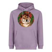 Lavender Shiba Inu Christmas Heavyweight Hoodie - RanaPortraitStore